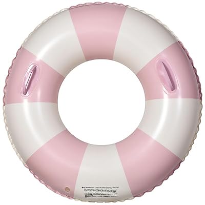 浮き輪 うきわ 90 取っ手付き 子供用 大人用 スイミング 浮具 強い浮力 可愛い ストライプ柄 ins風 夏海遊び 水遊び プールパーティー 海水浴 日光浴 暑さ対策画像