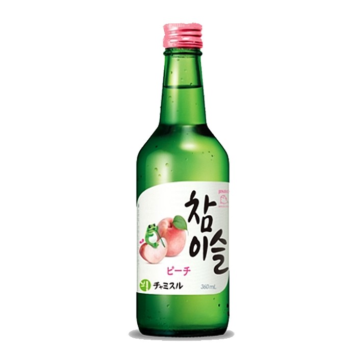 【眞露】ジンロ チャミスル ピーチ味 13° 360mlｘ1箱(20本)　チャミスル　もも味　お酒　韓国お酒　韓国グルメ　焼酒