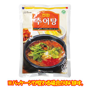 BOX販売【眞漢】チュオタン 600gｘ1箱(25個)　韓国レトルト食品　韓国食品　レトルト　どじょうスープ　どじょう汁　ドジョウスープ　ドジョウ
