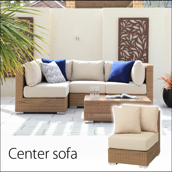 楽天市場 先行予約10月中旬入荷予定 ベベックセンターソファ メーカー直送 代金引換 同梱不可 ガーデンチェア ボックス ガーデンテーブル 人工ラタン ホテル カフェ ベランダ リゾート テラス バルコニー 屋外家具 Rcp Depos デポス