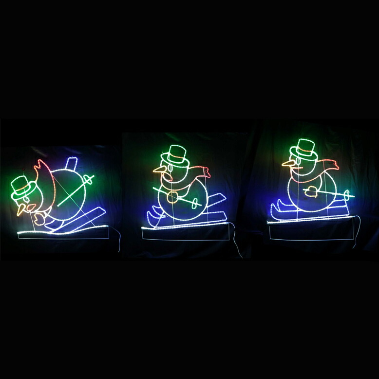 LEDモチーフライト イルミネーション コロナ産業 スキーステップスノーマン