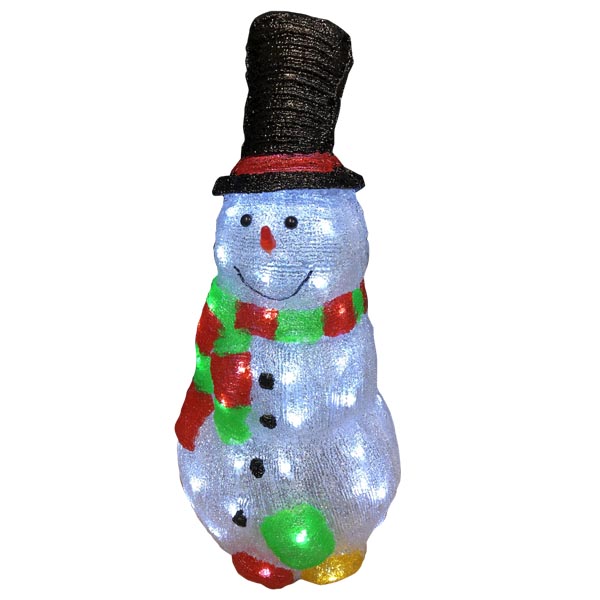 楽天市場】LEDブリリアントモチーフライト バケツスノーマン ブルー