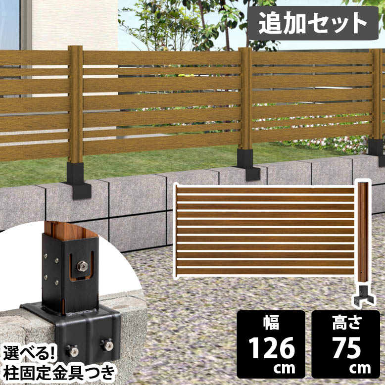 絶対的な信頼 楽天市場】フェンス 美WOODフェンス 高さ75cm 基本セット 建具