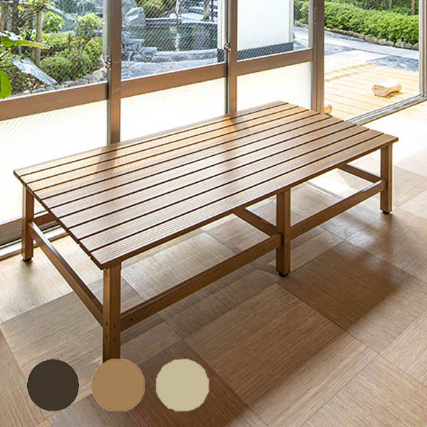 アルミ製ウッドデッキ　美WOODデッキ　90&times;180【メーカー直送/代金引換・同梱不可】ブラウン　ナチュラル　ミルキー　デッキ 縁台 木 ウッド アルミ 耐久性 ユニット 庭 ガーデン｜DEPOS（デポス）