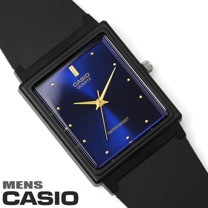 楽天市場 メール便送料無料 チプカシ 腕時計 アナログ Casio カシオ チープカシオ ウレタンベルト Mq 38 2a メンズ レディース ボーイズウォッチ 軽量 ブラック レクタンギュラー ゴールド ブルー 激安 プレゼント 人気 Hapian