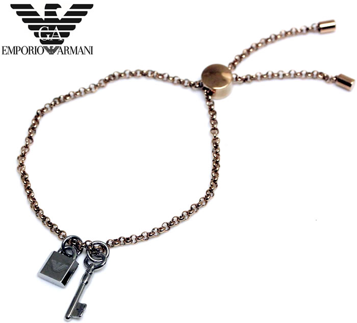 EMPORIO ARMANI エンポリオアルマーニ EGS2577221 腕輪 かっこいい ゴールド レディース ラッピング無料能力のある 差し上げ物 インスタ 一般受け 度合い おすすめ