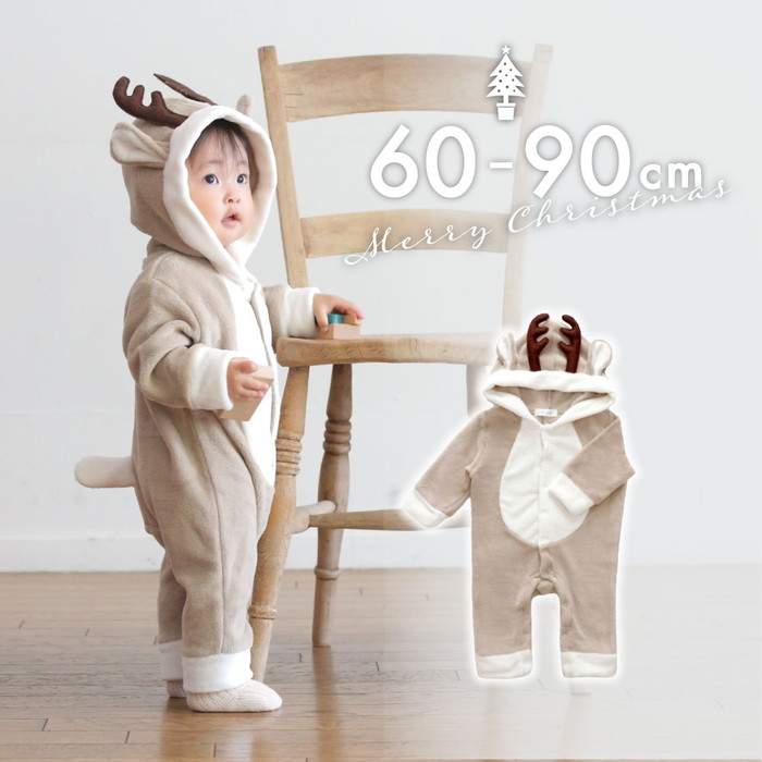 楽天市場 ベビー服 キッズ ファッション Aenak トナカイ ボア ロンパース クリスマス コスチューム プレゼント インスタ Sns 人気 記念 Hapian