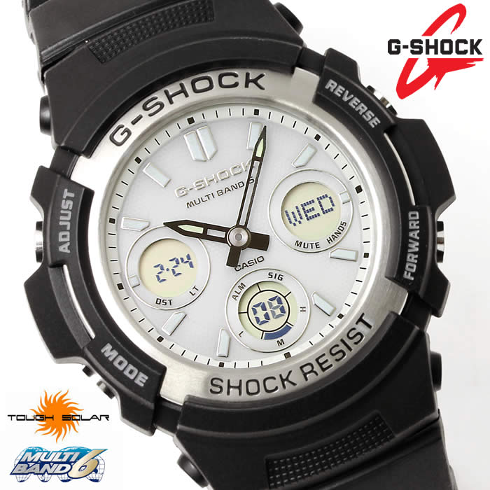 【楽天市場】【送料無料】g Shock 腕時計 Gショック 電波ソーラー Casio カシオ アナデジ Awg M100s 7a ジーショック