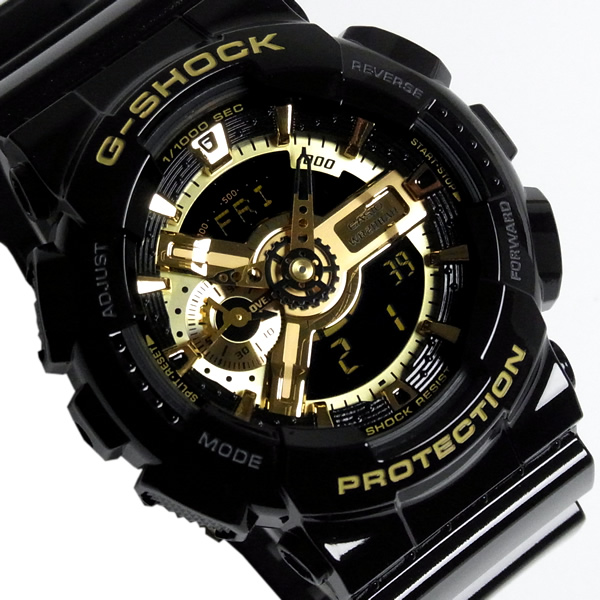 楽天市場 送料無料 Casio カシオ G Shock Gショック ジーショック メンズ 腕時計 デジアナ ブラック ゴールドシリーズ メンズウォッチ Men S Watch うでどけい 黒 金 Hapian