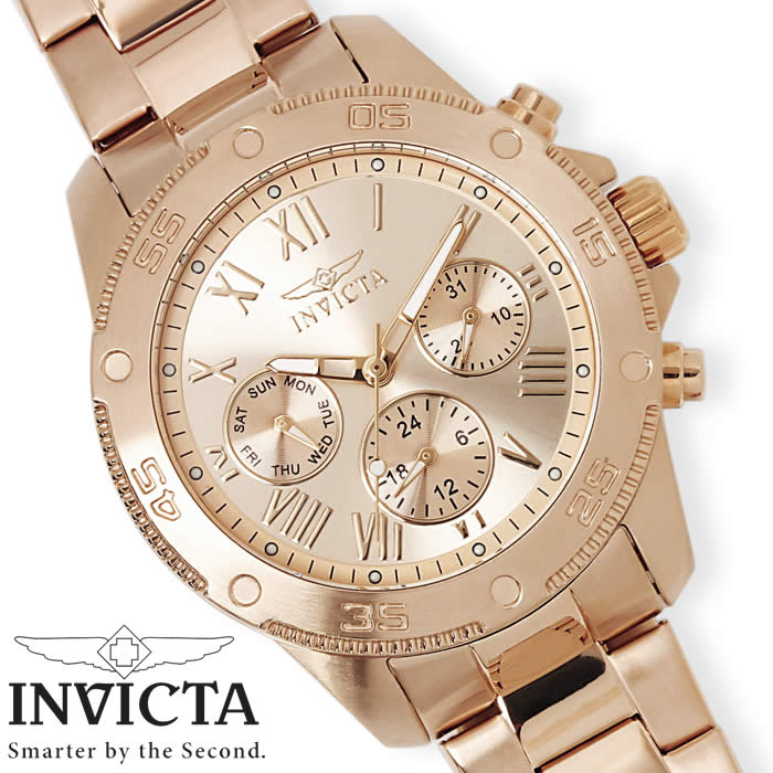 【貨物輸送無料】ウォッチ レディース INVICTA ワイルドフラワー マルチ役立つこと インビクタ 21732 事務所 WILD FLOWER 商行為 分かりやすい 雨合羽 ダイバーズ風 サクラ色ゴールド 激安 インヴィクタ とけい うでどけい WATCH TOKEI【レディースウォッチ】 レディース腕時計-腕時計