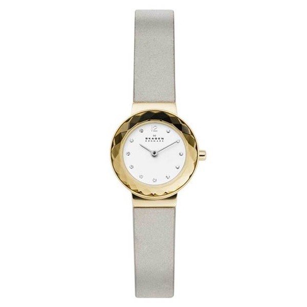 大特価 レザー 腕時計 Skagen スカーゲン あす楽 ゴールド ラッピング無料 かっこいい インスタ Sns プレセント クリスマス Skw2778 グレー レディース腕時計