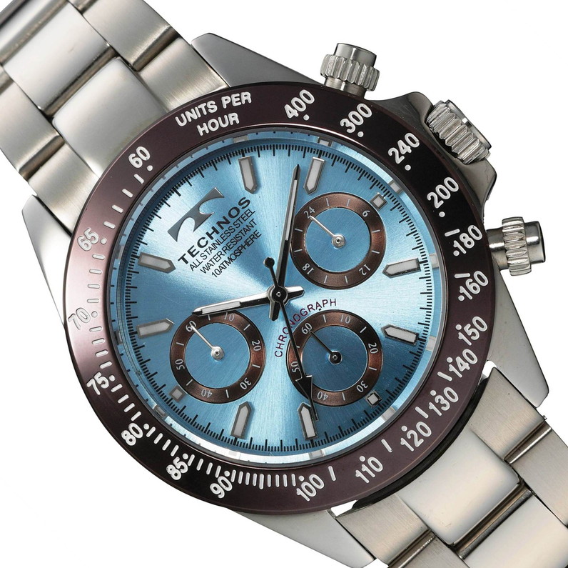 【楽天市場】【メーカー正規品】TECHNOS テクノス 腕時計 メンズ クロノグラフ ステンレスベルト メンズクオーツ腕時計 T4251AI
