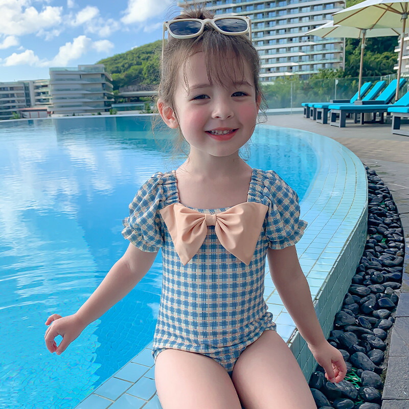 キリカエキャミオールインワン チェック スイムウェア / 水着 キリカエ キャミオールインワン チェック スイムウエア / 水着