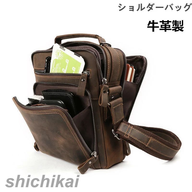 THOM WILLS ショルダーバッグ メンズバッグ 本革 メッセンジャー 斜めがけバッグ バッグ ビジネス カジュアル バッグ メンズバッグ 斜め掛け アウトドア シンプル 旅行 肩掛け 鞄 バッグ 牛革 通学通勤 軽量 父の日 ホワイトデー