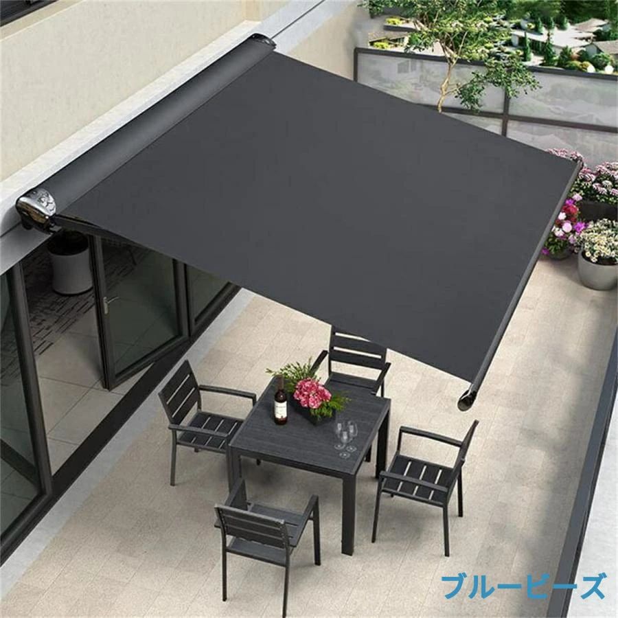 新役立つこと雨覆い 大屋根 後後ばらい中庭 2m/3m/4m書き込み式日よけ 中庭手動ガーデンオーニング後後ばらい回廊 雨除け 雨覆い 手動ガゼボ 一揃いの道具庭サン