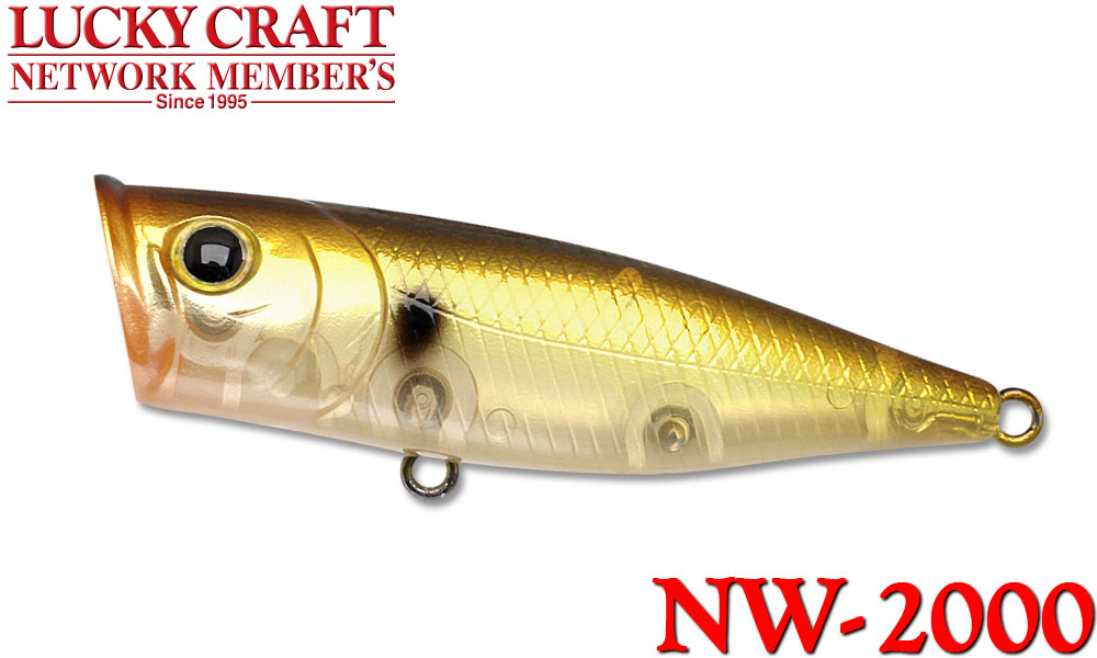 NW-Amigo トップウォーター ルアー ホワイト/イエロー NW-Amigo トップ