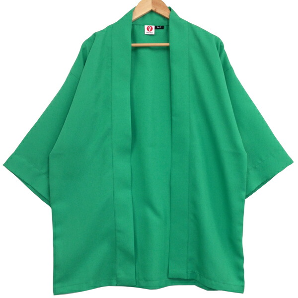 【完売品】EGDE 法被 ハッピ はっぴ 緑 サイズ フリー（新品・未使用） 緑・グリーンのオリジナルはっぴ（法被）｜オリジナルプリント