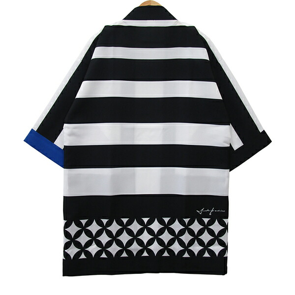 【HAPPYCOAT】紋（MON）目あたらしいM（遊撃手）衣嚢付法被 はっぴ ハッピ 半被 半纏 はんてん日本 お儀式用 膜鳴楽器 お祭り でき事 町若い衆 流行り物JUNKO KOSHINO×はっぴどっと日本の首都 共同研究商いものHappi.Tokyo｜はっぴどっと日本の首都