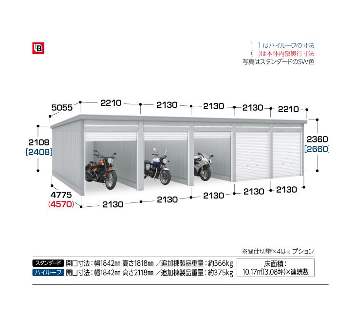 【イナバガレージ】ガレーディアGRN-2147HL■原則として型・根本原理棟