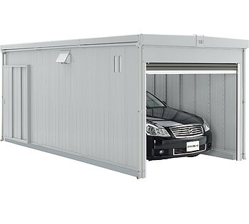 楽天市場 イナバ物置 奥行延長ガレージ Kr 140h Kr シャコパルテ 多雪地型 ハピネスガーデン