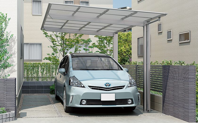 楽天市場 ネスカf3050基本カーポート1台用lixilリクシル ハピネスガーデン