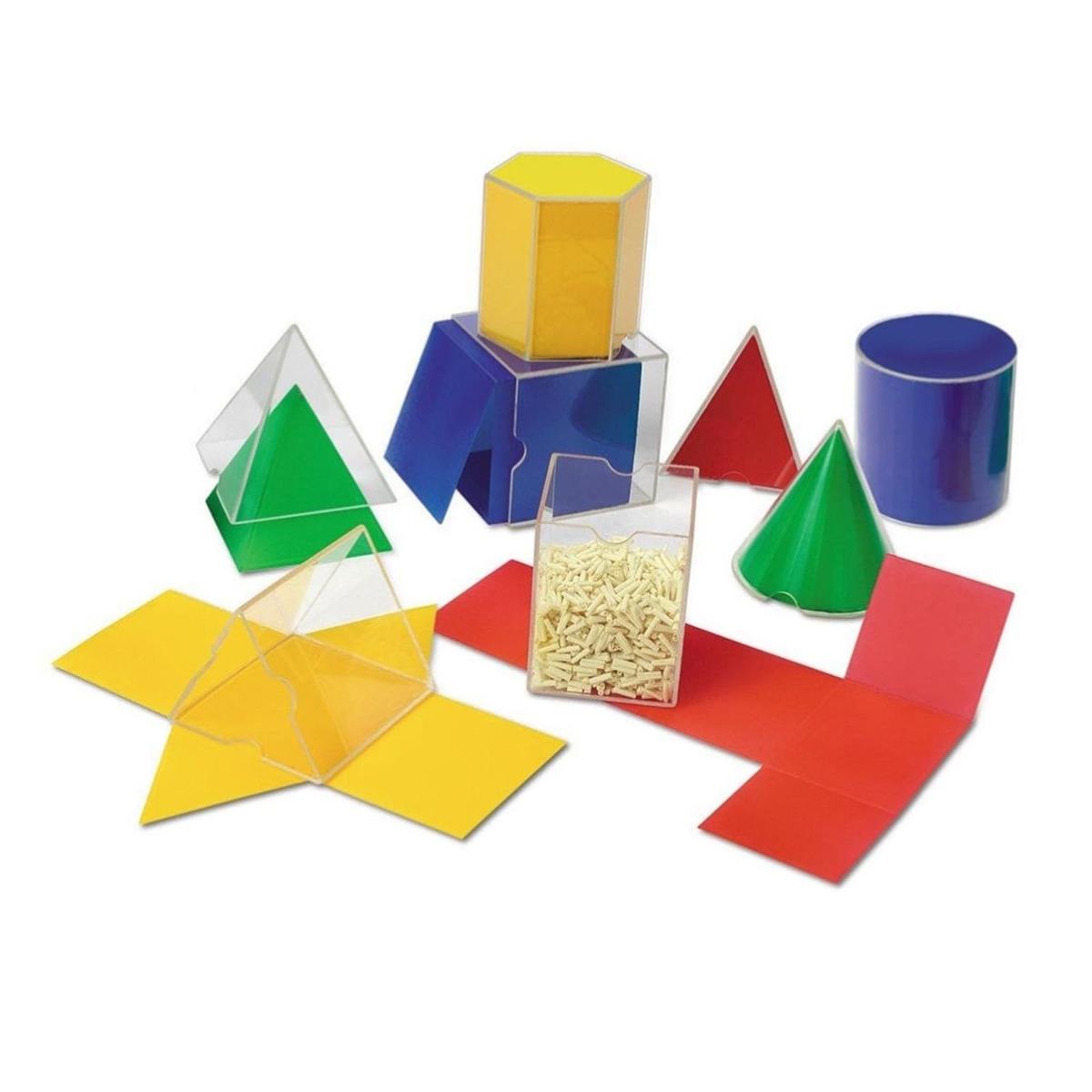 ラーニング リソーシーズ Folding Geometric Shapes(TM) 澄み切った立体小間絵＆折りたたみ取りひろげる図 LER 0921
