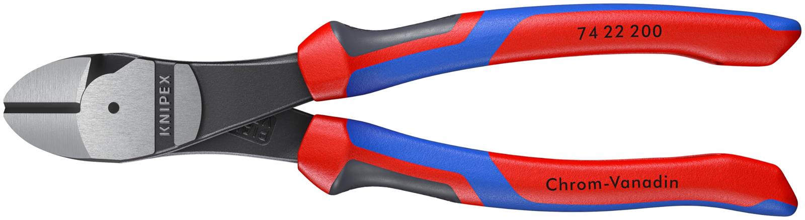 クニペックス KNIPEX 豪然たる型斜ニッパー(ベントタイプ) 7422-200