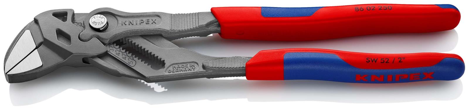 KNIPEX クニペックス ペンチ鍵 全長250粍 コンフォートハンドル ジンクアロイメッキ 8602-250