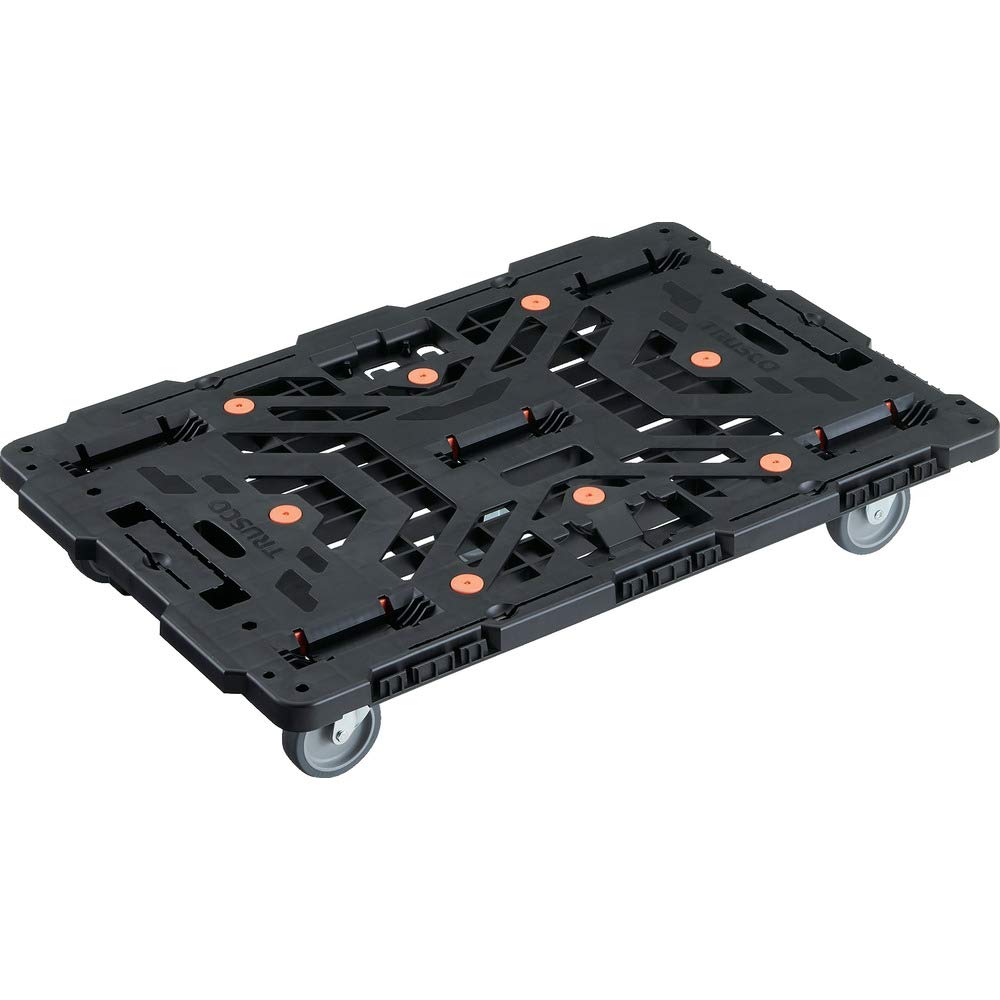 TRUSCO(トラスコ) 連結式樹脂製平台車 ビートル 900X600 自在3輪 BT900J3-E100|ハピネスマート店