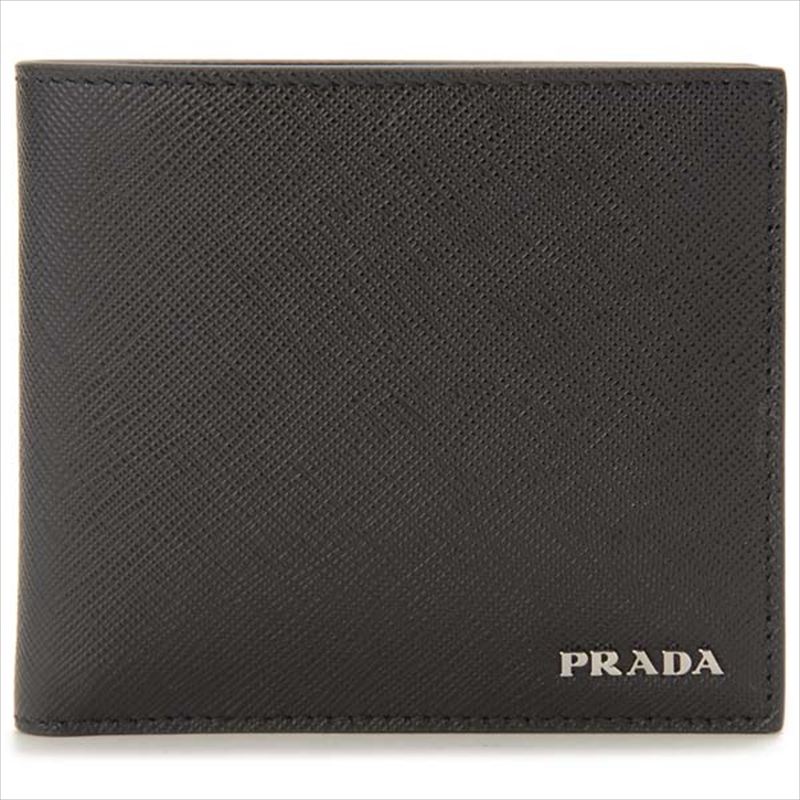 オープニング プラダ PRADA 二つ折財布 2MO738 NERO SAF BI