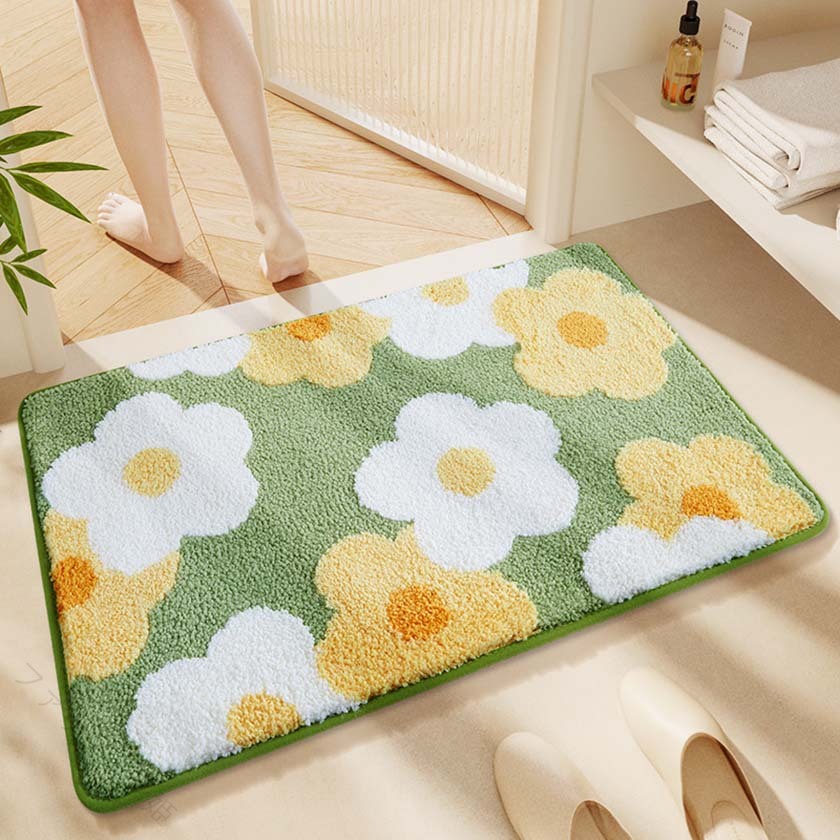 バスマット 速乾 抗菌 防臭 極細繊維 ふわふわ かわいい 45&times;65cm 50&times;80cm 衛生的 快適 おしゃれ 足ふきマット 玄関マット トイレマット エステ 吸水性 清潔 上質 省スペース 毎日使える 快適｜ハピネスストア