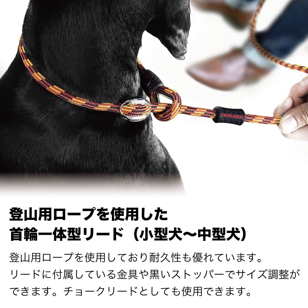 楽天市場 イージードッグ ルカ リード ライト 6mm オレンジ 犬 首輪 一体型 犬用 チョークカラー しつけ 丈夫 小型犬 中型犬 散歩 お出かけ 係留 Ezydog ハピポート 楽天市場店