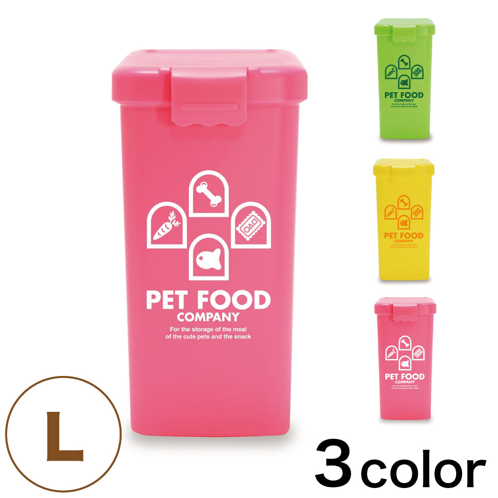 楽天市場 ペットフードカンパニー L ペット 犬 猫 フードストッカー 保存 エサ入れ イヌ ネコ フード 保存容器 おしゃれ かわいい 日本製 Iseto 伊勢藤 ハピポート 楽天市場店