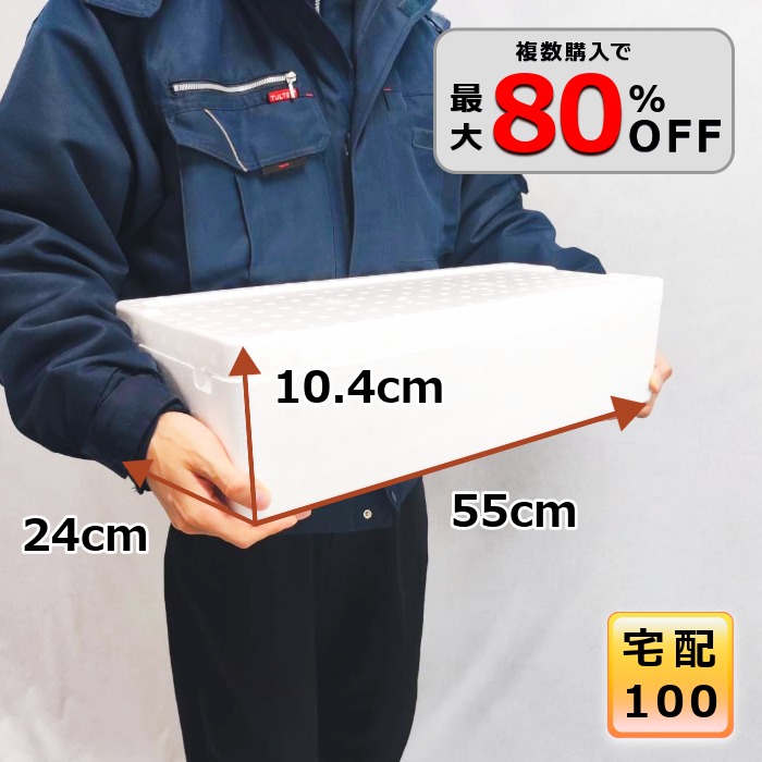 【5％OFF 6/15 23:59まで】発泡スチロール 箱 100大きさ 大型 馬鹿でかい 大きさ 空調設備ボックス席 ホームセンター 長々しい 保冷 貨物輸送無料 鮪 魚 ブリ 保温 入れもの 魚釣り 軽さ BBQ お御祭り 難民キャンプ【 幅24糎 奥ぶかさ55糎 高さ10.4糎 】【BL-4BZ タラバ】
