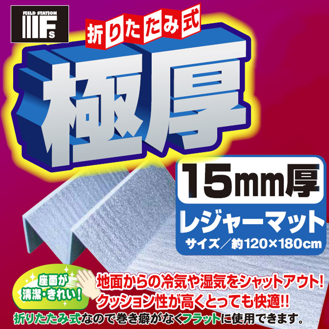 楽天市場】【ユーザー】極厚 60×180 レジャーマット 折りたたみ