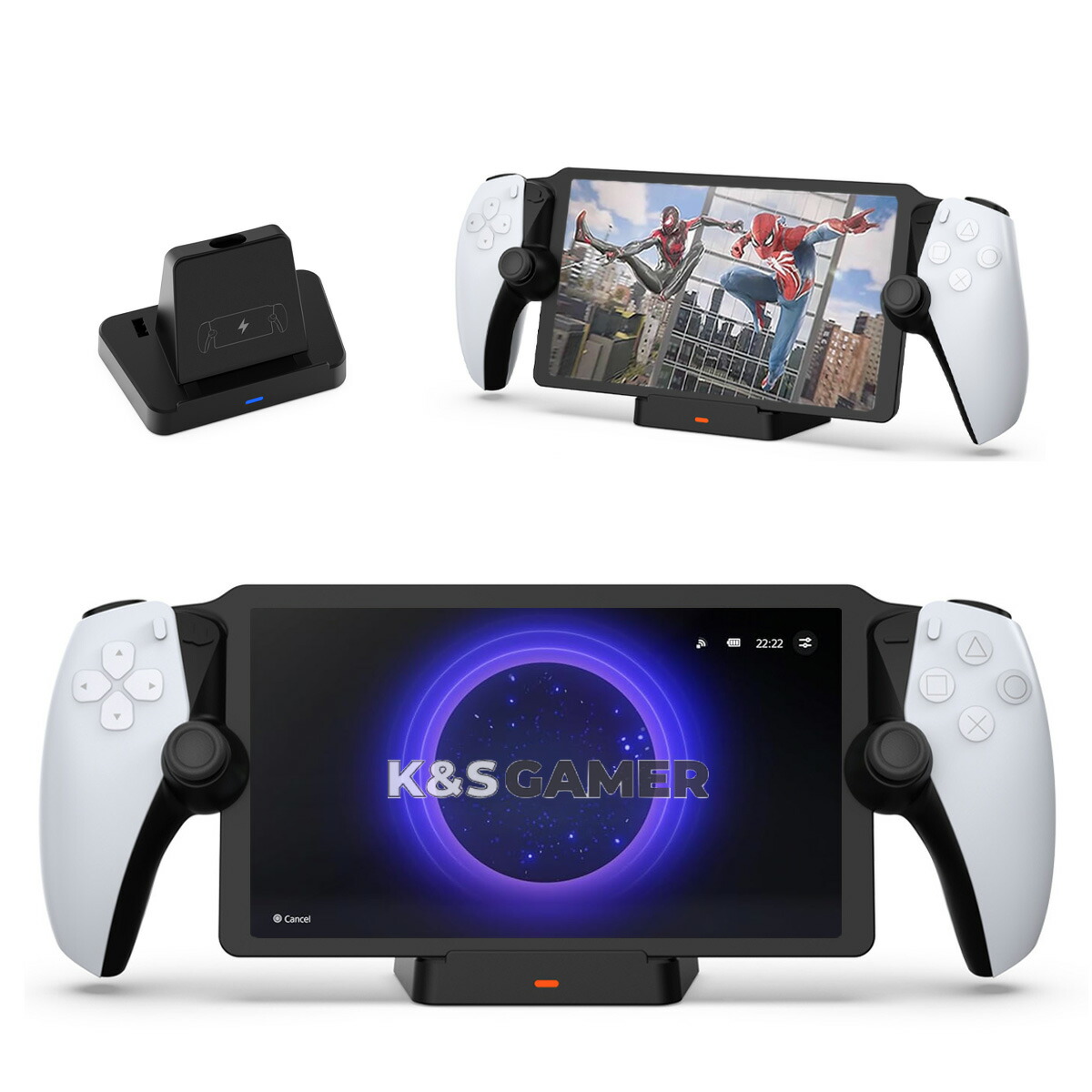 楽天市場】【K&SGAMER】 PSポータル 2way 置くだけ充電 スタンド