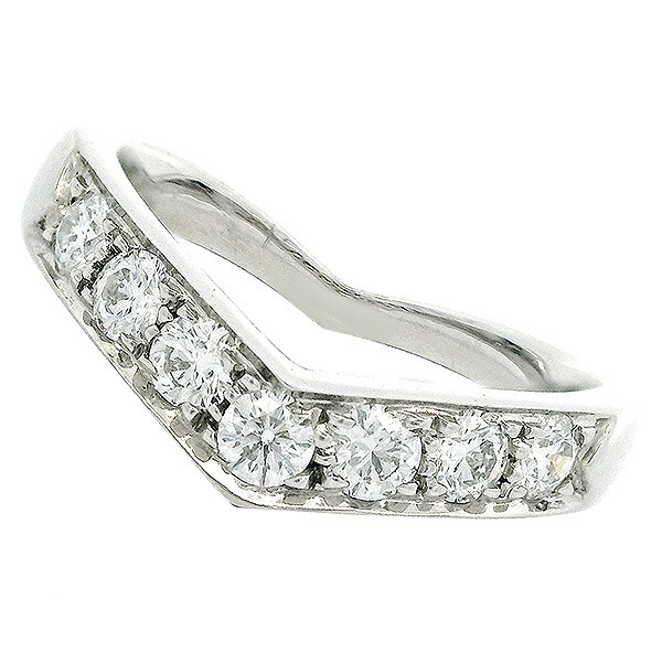 ◇ティファニー◇ 新品仕上済 フラットバンド ダイヤ リング PT950 6号 ティファニー TIFFANY&Co. バンドリング フラットバンドリング T&CO