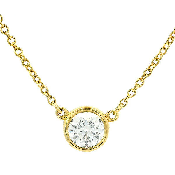 楽天市場】ティファニー ネックレス バイザヤード ダイヤモンド 0.3ct