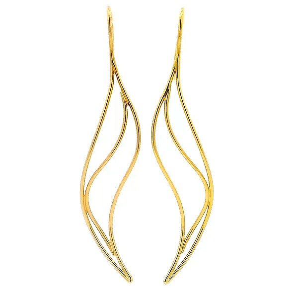 Tiffany エルサ・ペレッティ™ ウェーブ ピアス 美品 エルサ・ペレッティ™ ビーン デザイン ピアス ダイヤモンド プラチナ