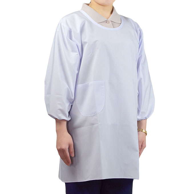 ピアリマーマ白色割烹エプロン ピアリマーマ白色割烹エプロン 割烹着 かっぽう着 白 和装 洋装