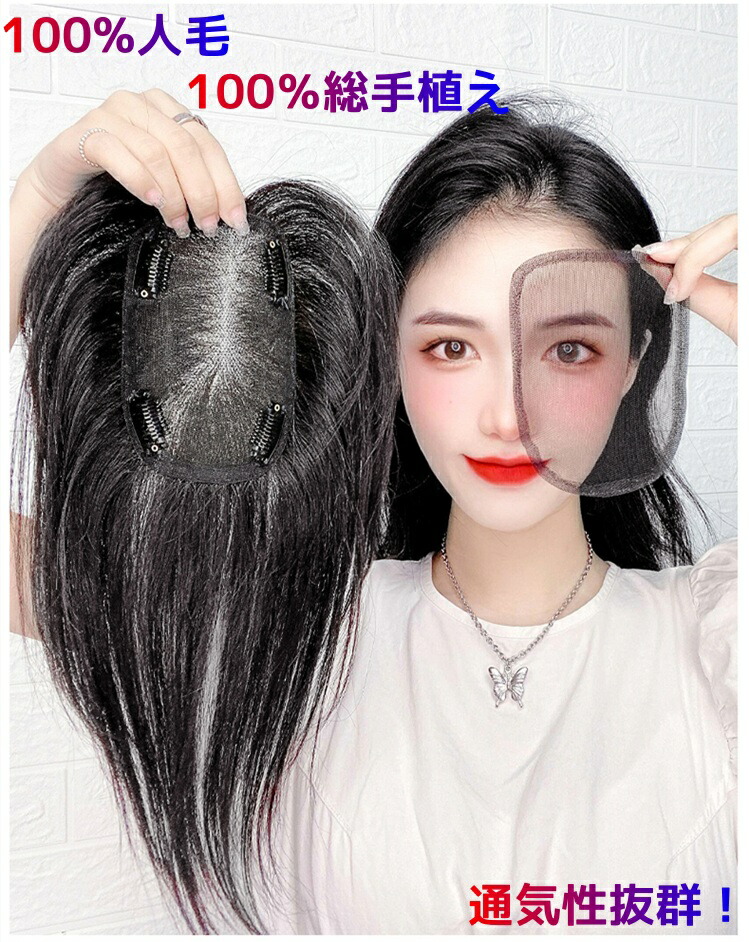 人毛100％ 構成成分ウィッグ 頭頂部ウィッグ 薄毛 白髪包みかくし いの一番押しかぶせる 気取らないなつむじ 総手植え 自然的音の大きさ 25糎 30糎 ポイントウィッグ レディース かつら 増毛 人毛 ウィッグ