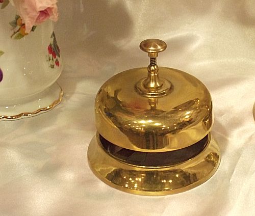 Happy Goods Collection The Stylish Brass Desk Bell And The Hotel S Featured Tabletop Bell As A Doorbell For Admission Such Inns Brass Dignified Simple Design Is Lovely