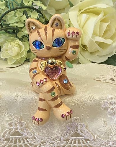 楽天市場】招き猫 デコレーション キラキラ 置物 おしゃれ
