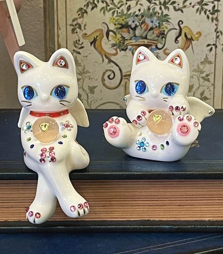 キラキラ招き猫  ブラック 特大 キラキラ招き猫 黒猫