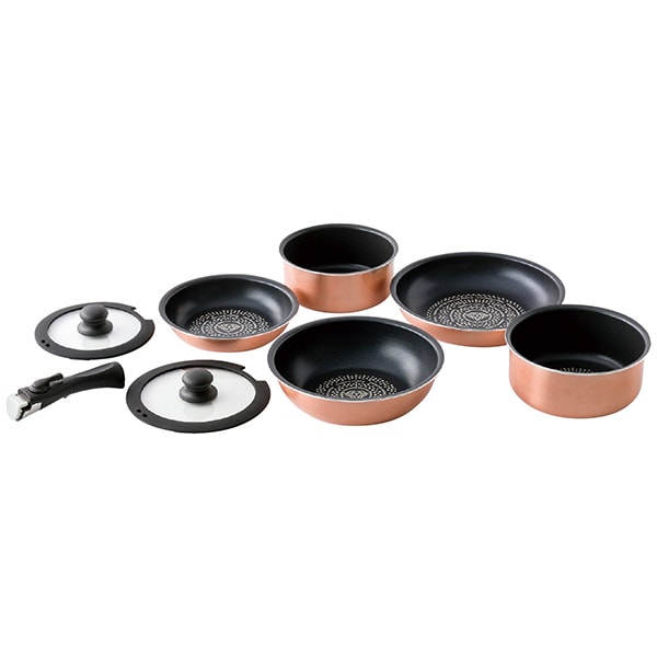 キッチン用品 母の日 ギフト 調理器具 鍋 片手鍋 フライパン 蓋付 8点 セット 詰め合わせ 着脱 ダイヤモンドコート IH対応 ククナ 内祝い お返し 出産内祝い 結婚内祝い 結婚祝い 出産祝い 香典返し 快気祝い 引越し 挨拶 お礼 プレゼント 送料無料 KKN-DC8TN-NW