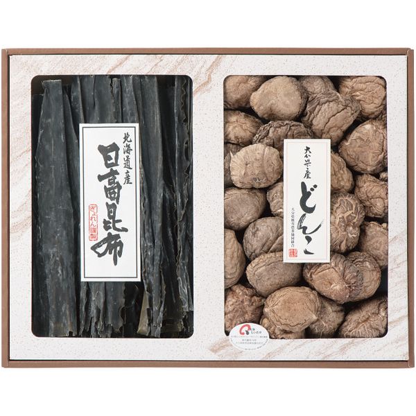 内祝い お返し 送料無料 干ししいたけ ギフト 干し椎茸 原木椎茸 大分産 どんこ椎茸 北海道 日高昆布 乾物 セット 詰め合わせ 食品 乾物 きのこ 出産内祝い 結婚内祝い 結婚祝い 出産祝い 引き出物 香典返し お祝い返し 引越し 挨拶 お礼 プレゼント SR-50