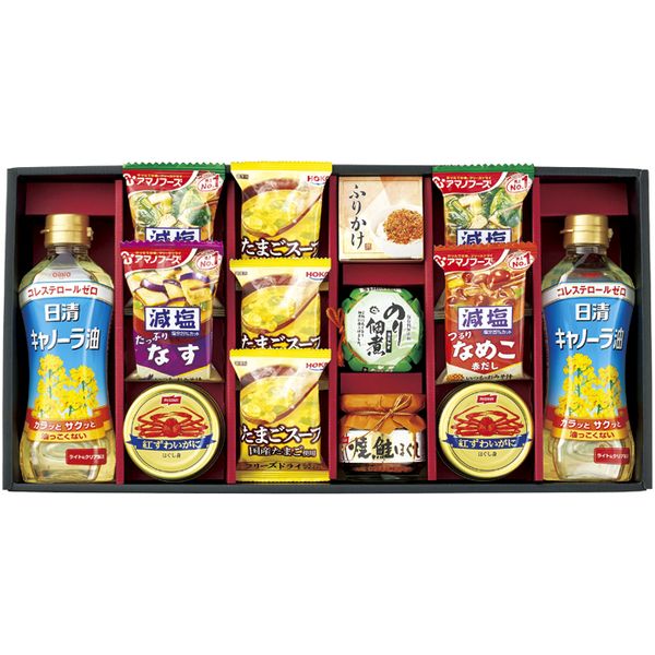 惣菜 母の日 ギフト アマノフーズ 即席みそ汁 味噌汁 たまごスープ フリーズドライ 食用油 セット 詰め合わせ ご飯のお供 食品 内祝い お返し 出産内祝い 結婚内祝い 結婚祝い 出産祝い 香典返し 快気祝い お祝い返し 引越し 挨拶 お礼 プレゼント 送料無料 CNA-HJ