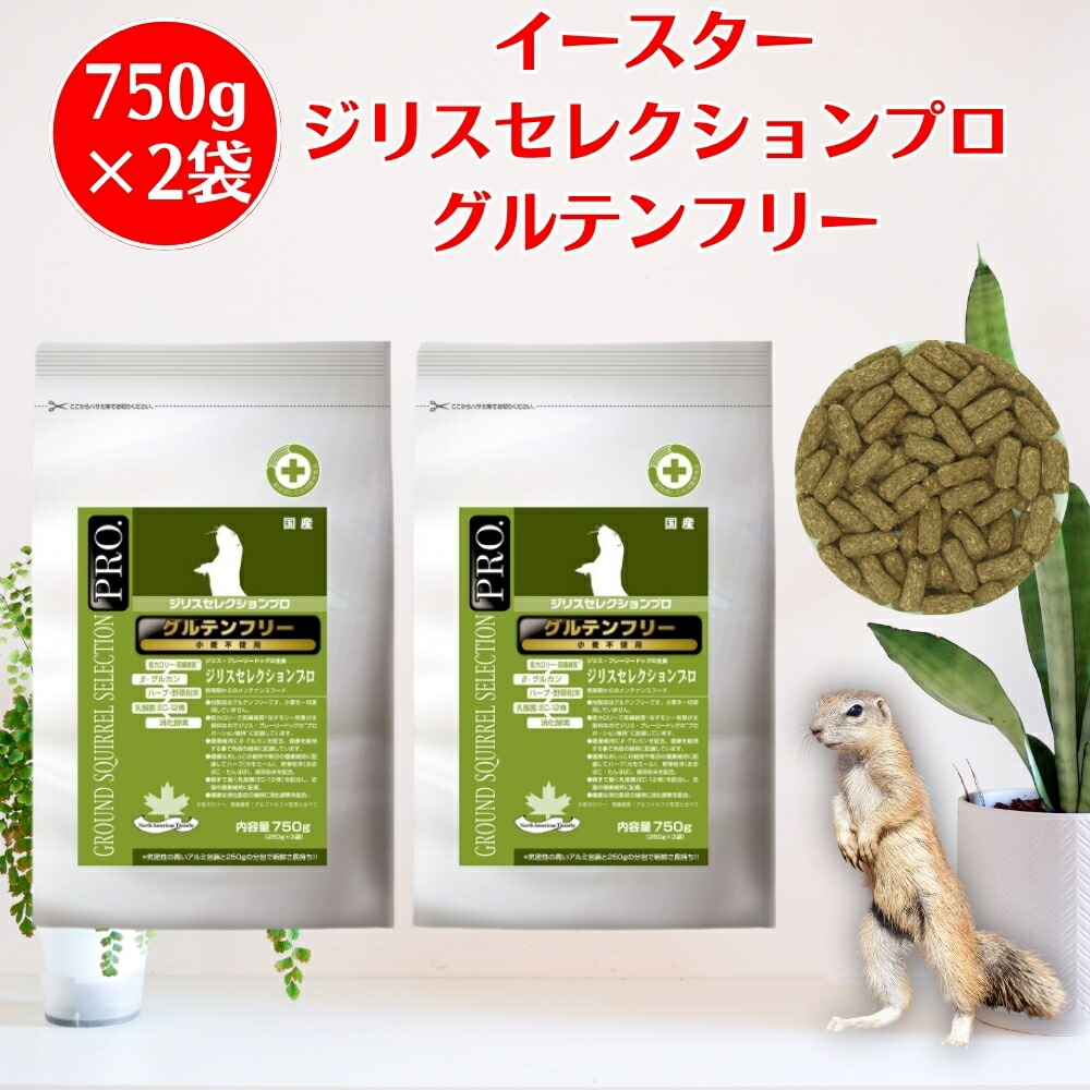 【専用 】ジリスセレクションプロ グルテンフリー 750g×７袋 試供品付き！ イースター モルモットセレクション プロ グルテンフリー 600g