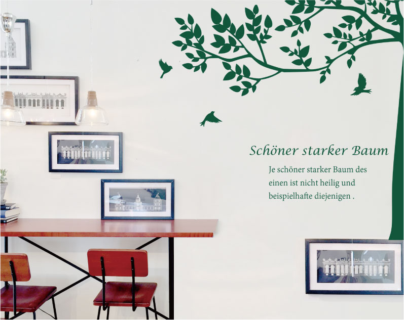 ナチュラルツリー ウォールステッカー 木 植物 シンプル シルエット ウッド 葉 インテリア 内装 店舗 壁 おしゃれ ナチュラル 北欧 鳥 店 カフェ 会社 エントランス Mavipconstrutora Com Br