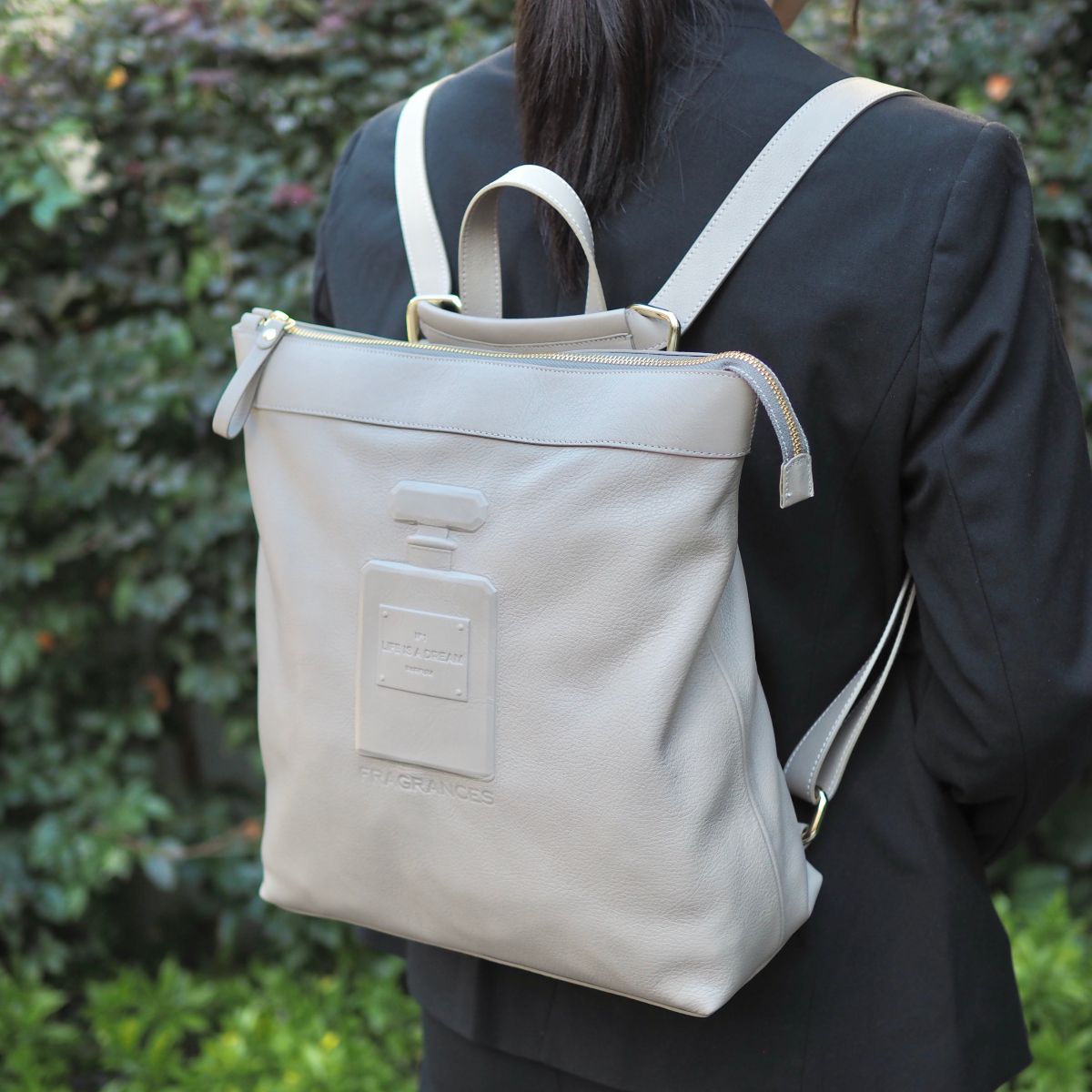 【IOPELLE/イオペレ】632BACKPACK(BAGバッグ2WAYトートワンショルダー付きレザー本革イタリア製送料無料)
